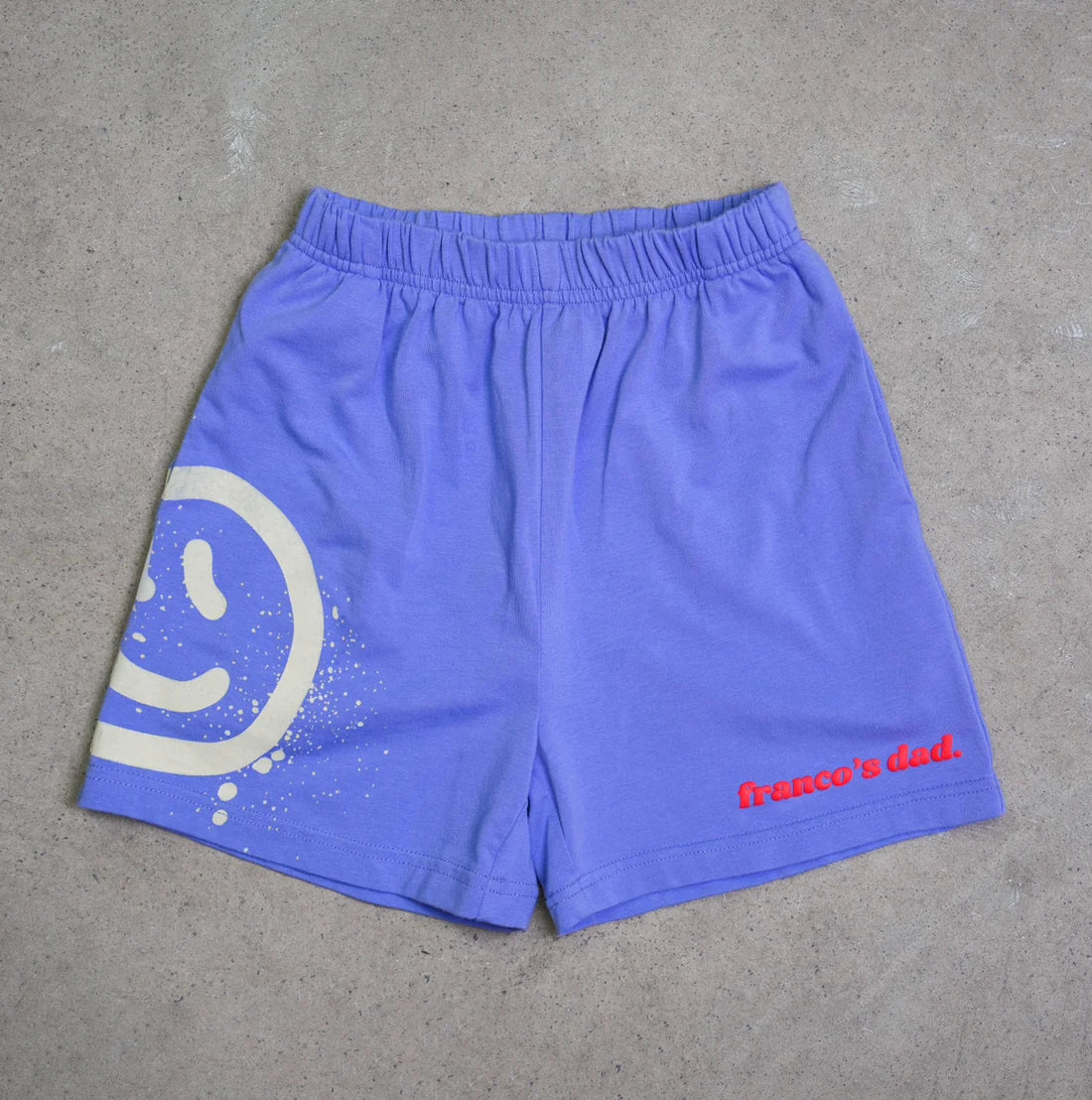 Acid dye shorts- blue