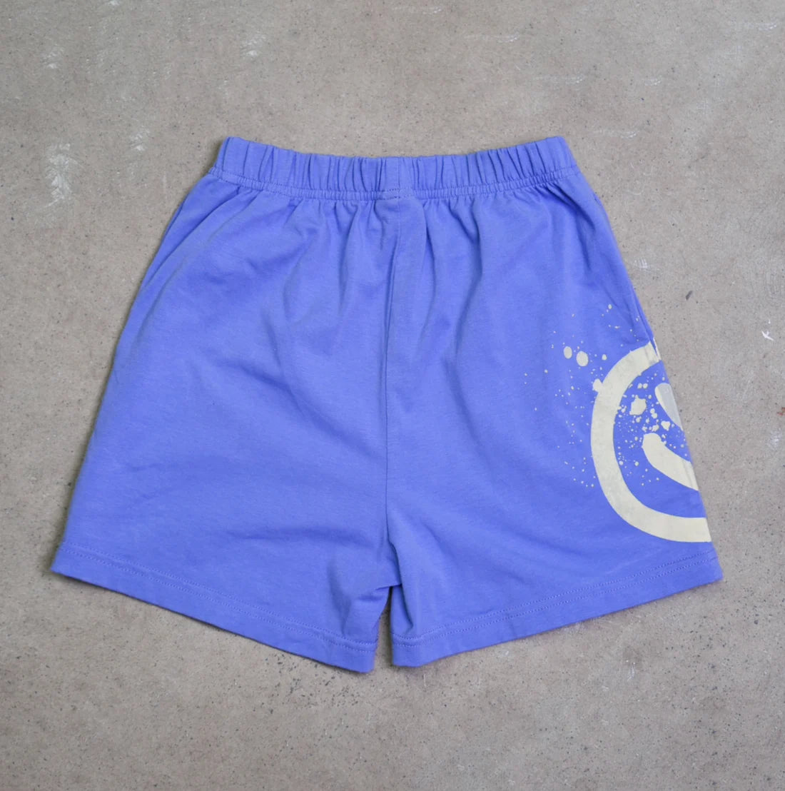 Acid dye shorts- blue