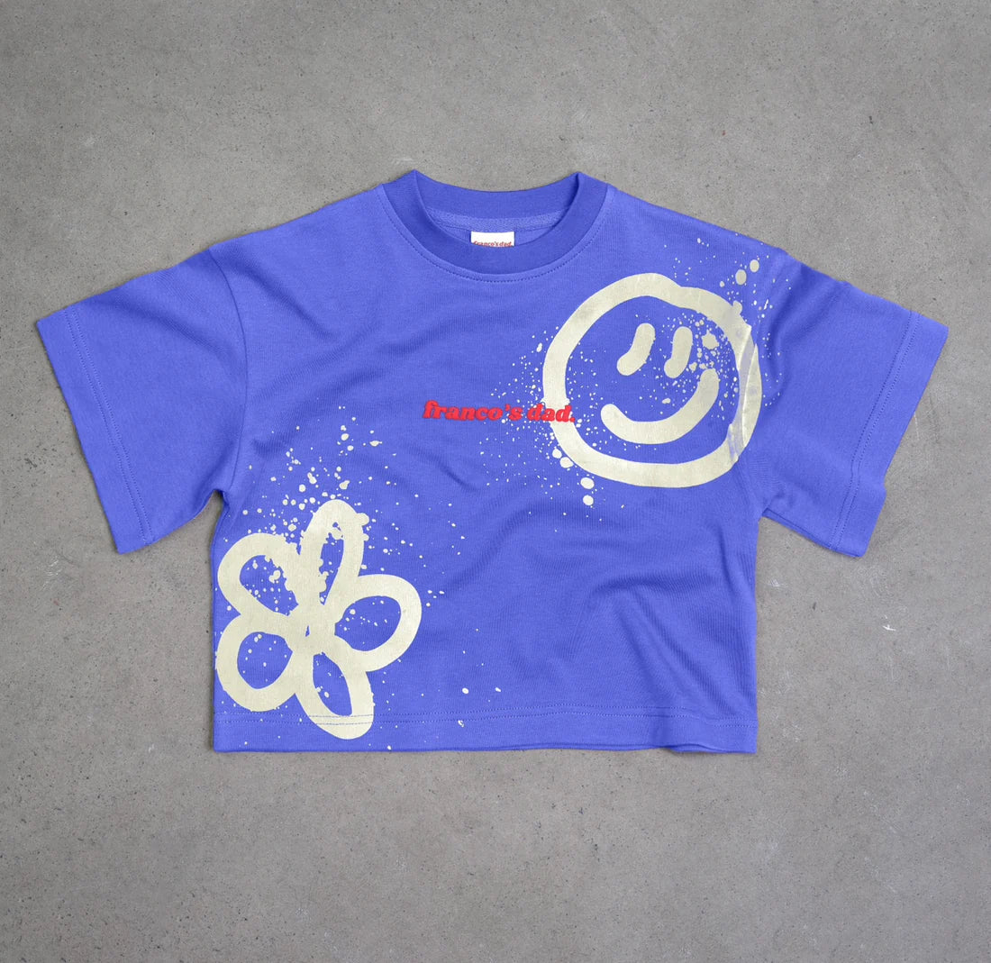 Acid dye tee - Blue