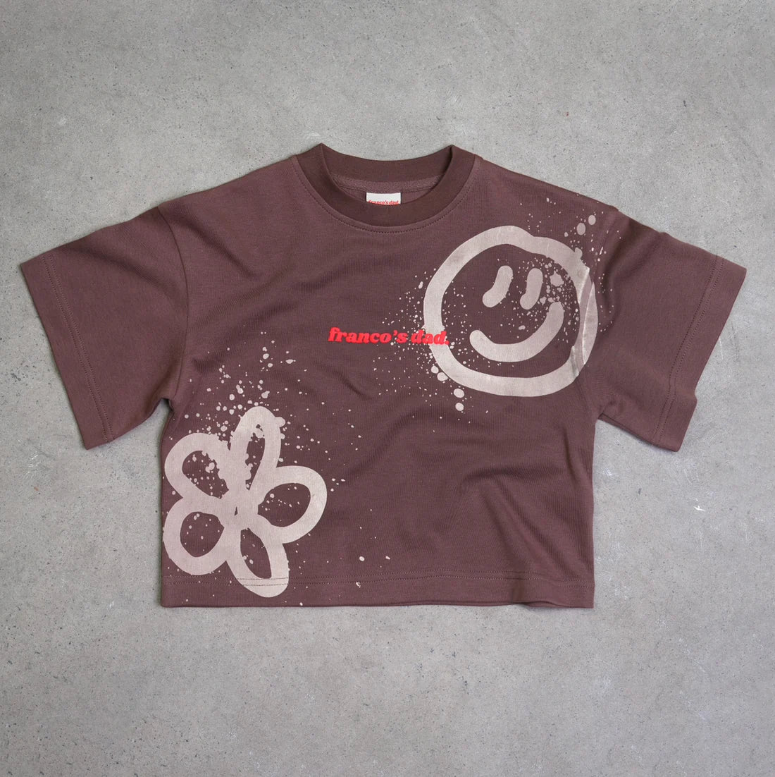 Acid dye tee - Brown