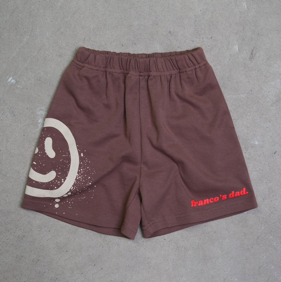 Acid dye shorts- Brown