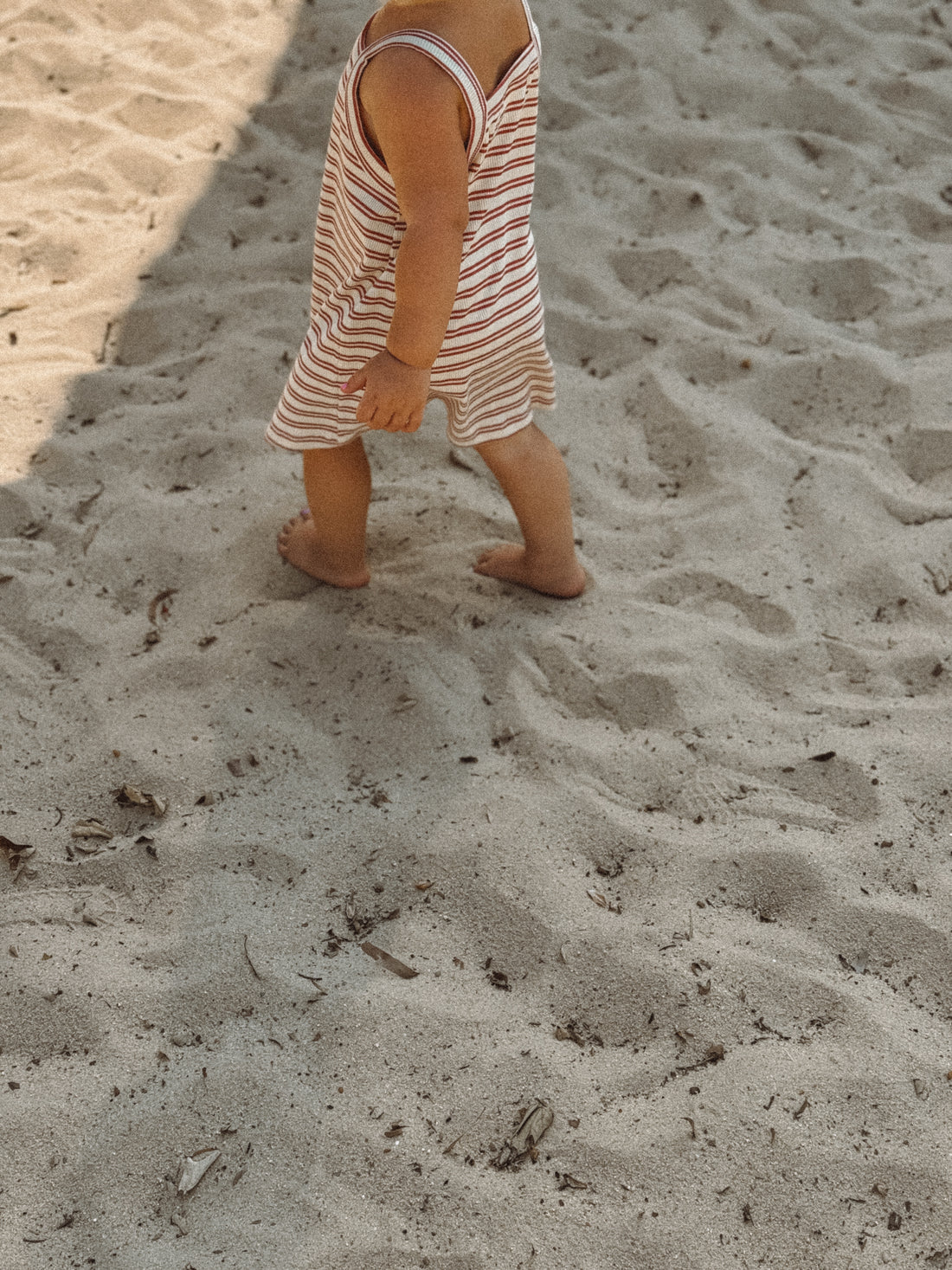 Bobbi Rib Dress - Red stripe