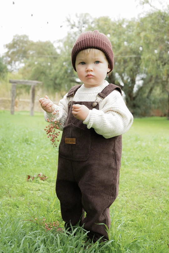 Corduroy Overall - CHOCOLATE