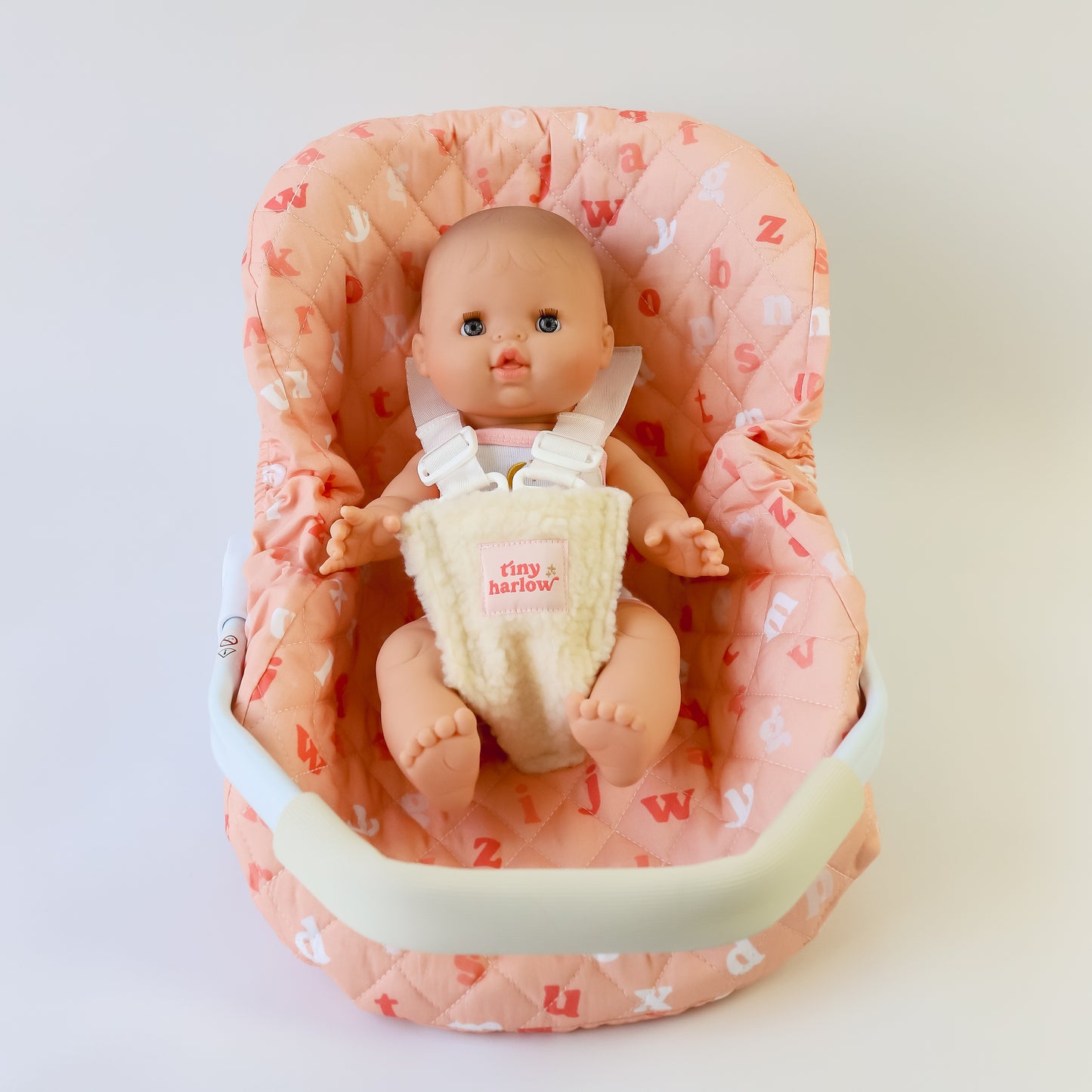 Doll's Car Seat Capsule PEACH ALPHABET