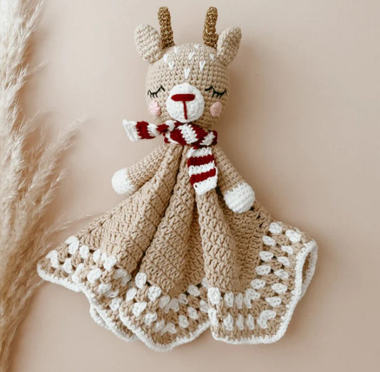 Reindeer Crochet Lovey Comforter - Limited Edition